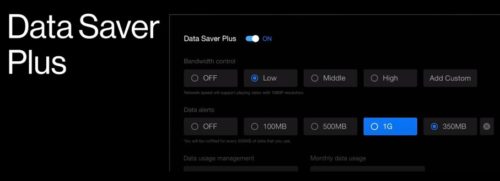 New OnePlus TV Series come with  the data saver option and real time data notifications